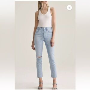 AGOLDE Riley High Rise Straight Crop Jean